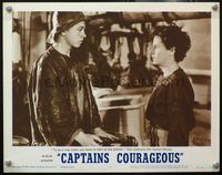 4b214 CAPTAINS COURAGEOUS LC #2 R62 great close up of Mickey Rooney & Freddie Bartholomew on ship!