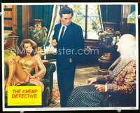 4b230 CHEAP DETECTIVE lobby card #5 '78 great full-length image of Peter Falk, sexy Ann-Margret!