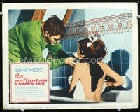 4b248 COLLECTOR movie lobby card '65 Terence Stamp w/sexy Samantha Eggar in bathtub!