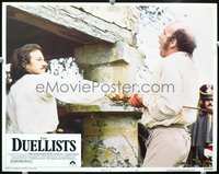 4b315 DUELLISTS movie lobby card #4 '77 cool image of Harvey Keitel stabbing a man!