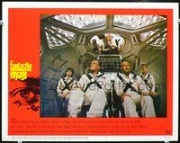 4b338 FANTASTIC VOYAGE movie lobby card #6 '66 cool shot of Raquel Welch & Stephen Boyd in ship!