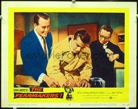 4b345 FEARMAKERS movie lobby card #8 '58 Dana Andrews, Dick Foran!