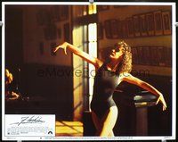 4b369 FLASHDANCE movie lobby card #4 '83 great image of sexy dancer Jennifer Beals!