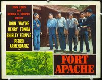 4b387 FORT APACHE LC #5 '48 Ward Bond dresses down Victor McLaglen & other hung over soldiers!