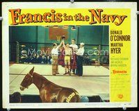 4b395 FRANCIS IN THE NAVY LC #4 '55 Donald O'Connor in boxing ring with youngest Clint Eastwood!