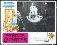 4b399 FRENCH QUARTER movie lobby card #2 '77 wild image of girl in huge champagne bath!