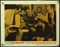 4b416 GIANT LC #4 R63 Rock Hudson and his buds try to smooth talk James Dean into selling Reada!