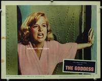 4b422 GODDESS movie lobby card #4 '58 image of Kim Stanley telling someone off!