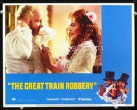 4b444 GREAT TRAIN ROBBERY movie lobby card #7 '79 great image of Lesley-Anne Down, Malcolm Terris!