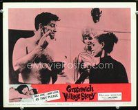 4b447 GREENWICH VILLAGE STORY movie lobby card #8 '63 marijuana parties, Robert Hogan!