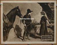 4b456 GUNFIGHTER movie lobby card '23 William Farnum w/Doris May!