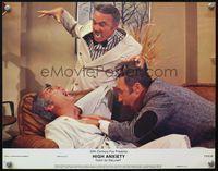 4b487 HIGH ANXIETY color 11x14 #6 '77 Mel Brooks & vampire Harvey Korman attack their victim!