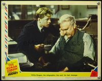 4b504 HUMAN COMEDY LC '43 Mickey Rooney discovers that Frank Morgan has sent his last message!