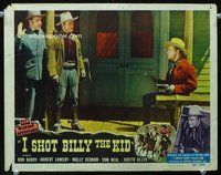 4b513 I SHOT BILLY THE KID movie lobby card '50 Don 