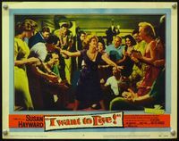 4b515 I WANT TO LIVE LC #3 '58 Susan Hayward as Barbara Graham, a party girl convicted of murder!