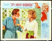 4b518 IF A MAN ANSWERS movie lobby card #7 '62 great image of Sandra Dee & Bobby Darin!