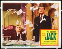 4b519 I'M ALL RIGHT JACK movie lobby card #8 '60 great wacky image of Peter Sellers, Ian Carmichael!