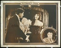 4b522 IN FOLLY'S TRAIL lobby card '20 pretty Irish actress Carmel Myers marries Jewish businessman!