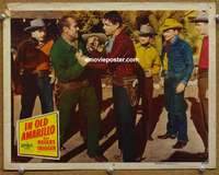 4b525 IN OLD AMARILLO movie lobby card #8 '51 Roy Rogers brings law to wild west Texas!