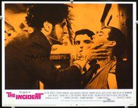 4b528 INCIDENT movie lobby card #6 '68 great image of Beau Bridges being choked!