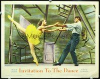 4b538 INVITATION TO THE DANCE movie lobby card #7 '57 cool image of ballet dancers!