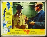 4b539 IPCRESS FILE lobby card #3 '65 master spy Michael Caine, from the best-seller by Len Deighton!