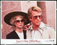 4b541 IRRECONCILABLE DIFFERENCES LC #1 '84 cool image of Ryan O'Neal & Shelley Long in sunglasses!