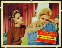 4b557 JEANNE EAGELS movie lobby card #2 '57 close-up of sad Kim Novak in the title role!