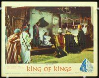 4b570 KING OF KINGS movie lobby card #1 '61 great image of the nativity scene!