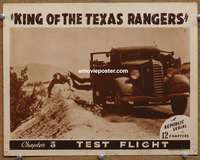 4b572 KING OF THE TEXAS RANGERS chap 5 LC '41 Test Flight, cool image of cowboy thrown out of car!