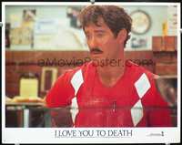 4b511 I LOVE YOU TO DEATH movie lobby card #1 '90 great close-up of Kevin Kline!