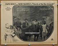 4b653 NORTH OF THE RIO GRANDE movie lobby card '22 cool image of Jack Holt, Bebe Daniels!