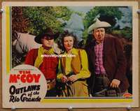 4b662 OUTLAWS OF THE RIO GRANDE movie lobby card '41 Tim McCoy, Virginia Carpenter