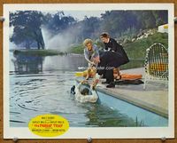 4b668 PARENT TRAP movie lobby card '61 wacky image of Hayley Mills, Maureen O'Hara, & Brian Keith!