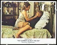 4b672 PAT GARRETT & BILLY THE KID LC #5 '73 great image of James Coburn as Pat Garrett w/girl!