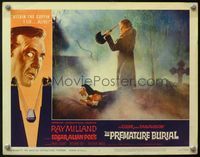 4b682 PREMATURE BURIAL LC #2 '62 Edgar Allan Poe, great image of Ray Milland being buried alive!