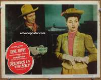 4b715 RIDERS IN THE SKY lobby card '49 world's greatest cowboy Gene Autry, pretty Gloria Henry!