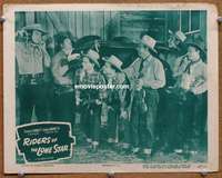 4b717 RIDERS OF THE LONE STAR movie lobby card '47 Charles Starrett as the Durango Kid!