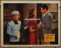 4b726 RINGS ON HER FINGERS movie lobby card '42 Gene Tierney & Henry Fonda & larceny and love!