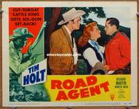 4b733 ROAD AGENT movie lobby card #4 '52 Tim Holt's a two-gun Robin Hood w/pretty Noreen Nash!