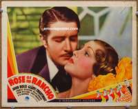 4b744 ROSE OF THE RANCHO lobby card '36 great image of handsome John Boles & pretty Gladys Swathout!