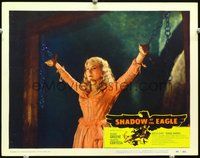 4b783 SHADOW OF THE EAGLE lobby card #8 '55 Richard Greene, great image of woman bound in chains!