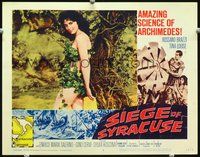 4b792 SIEGE OF SYRACUSE LC #2 '62 Rossano Brazzi, sexy castaway Tina Louise wearing vines!