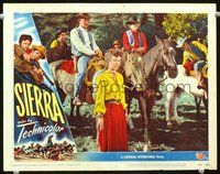 4b793 SIERRA movie lobby card #4 '50 great border art of Audie Murphy & Wanda Hendrix!