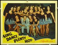 4b797 SING DANCE PLENTY HOT lobby card '40 Ruth Terry, Vera Vague, glamorous girls gala gaiety!