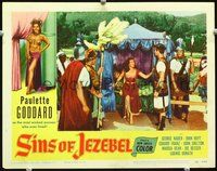 4b800 SINS OF JEZEBEL LC #3 '53 sexy Paluette Goddard as the most wicked woman who ever lived!