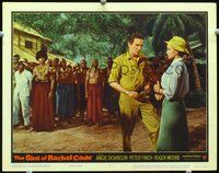 4b801 SINS OF RACHEL CADE lobby card #8 '60 Angie Dickinson finds a wild flame in primeval Africa!