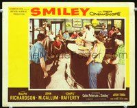 4b806 SMILEY movie lobby card #2 '57 great image of Colin Petersen in bar!