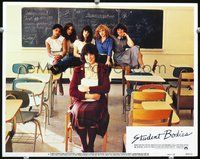 4b829 STUDENT BODIES q lobby card #5 '81 high school horror comedy, cool classroom image of cast!