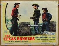 4b868 TEXAS RANGERS movie lobby card '51 lone wolf watch dogs of The Lone Star State!